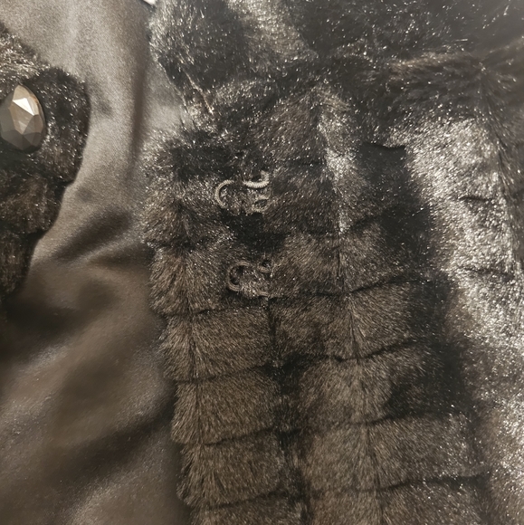 Hartstrings Faux Fur Jacket 2t Black - Picture 4 of 7